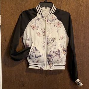 Floral bomber jacket